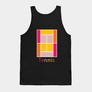 TENNIS COURT PALETTE Tank Top